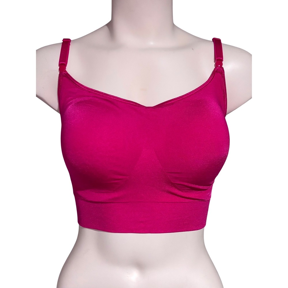 Simply Perfect by Warner's Magenta Pink Seamless Wireless Bra 2XL RM0911T
